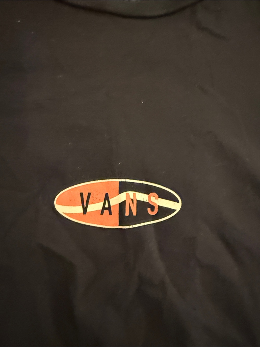 Vans Black Short Sleeve Tee with Small Multicolor Logo xxl - Picture 6 of 9